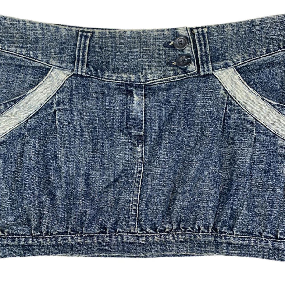 Super cute mini blue y2k Melville denim skirt ukL