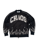 JK Attire CHAOS Black Flame Bomber Jacket | Size S