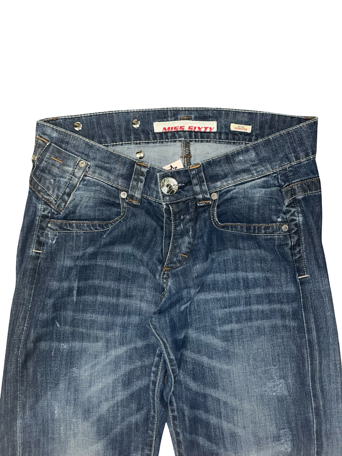 Miss Sixty Vintage Y2K Low Rise Wide Leg Jeans W32/L28