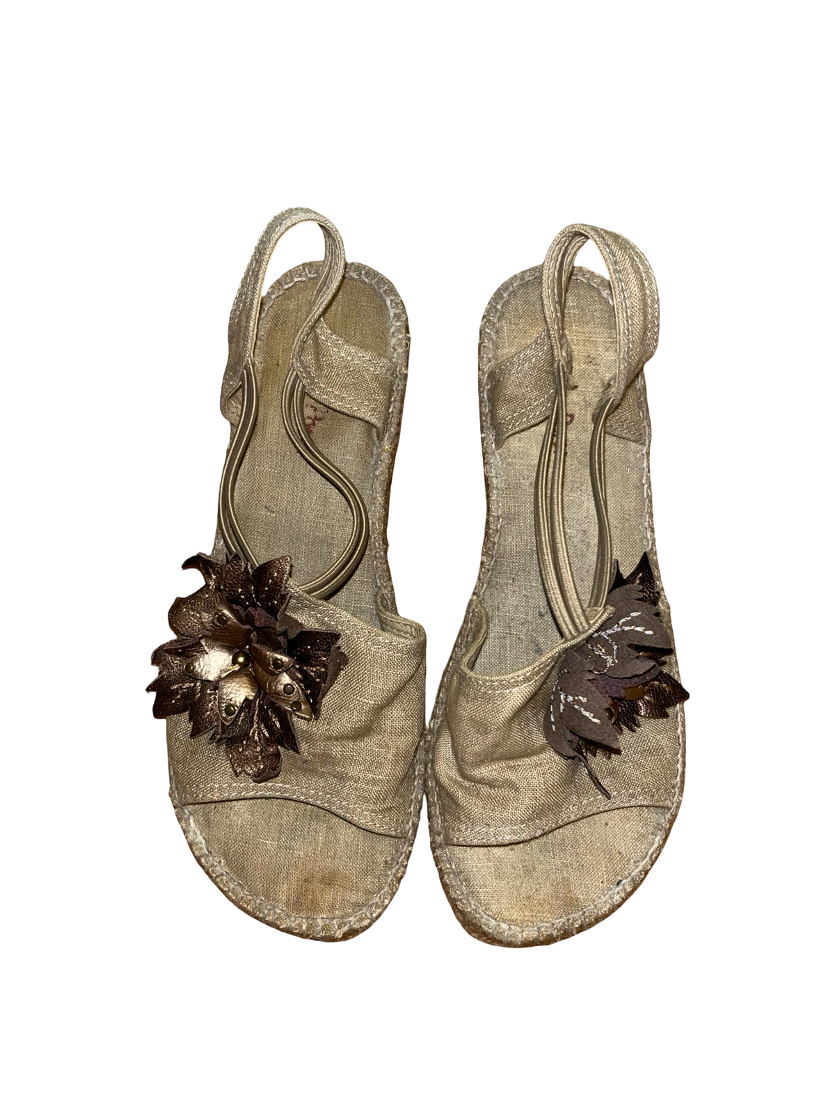 Vintage Toni Pons Floral Espadrille Wedge Sandals uk5 Y2K