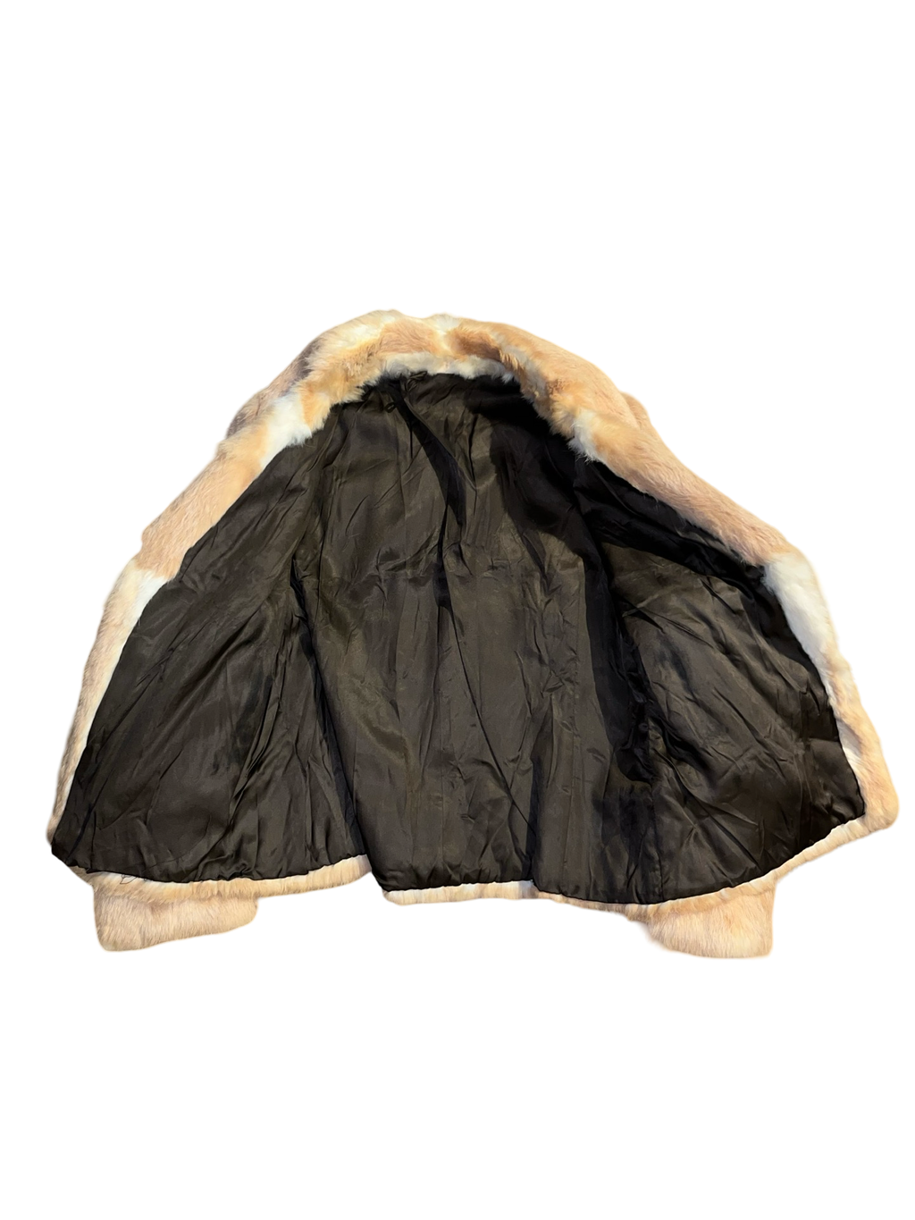 Vintage Real Coney Fur Jacket Coat 70s 80s