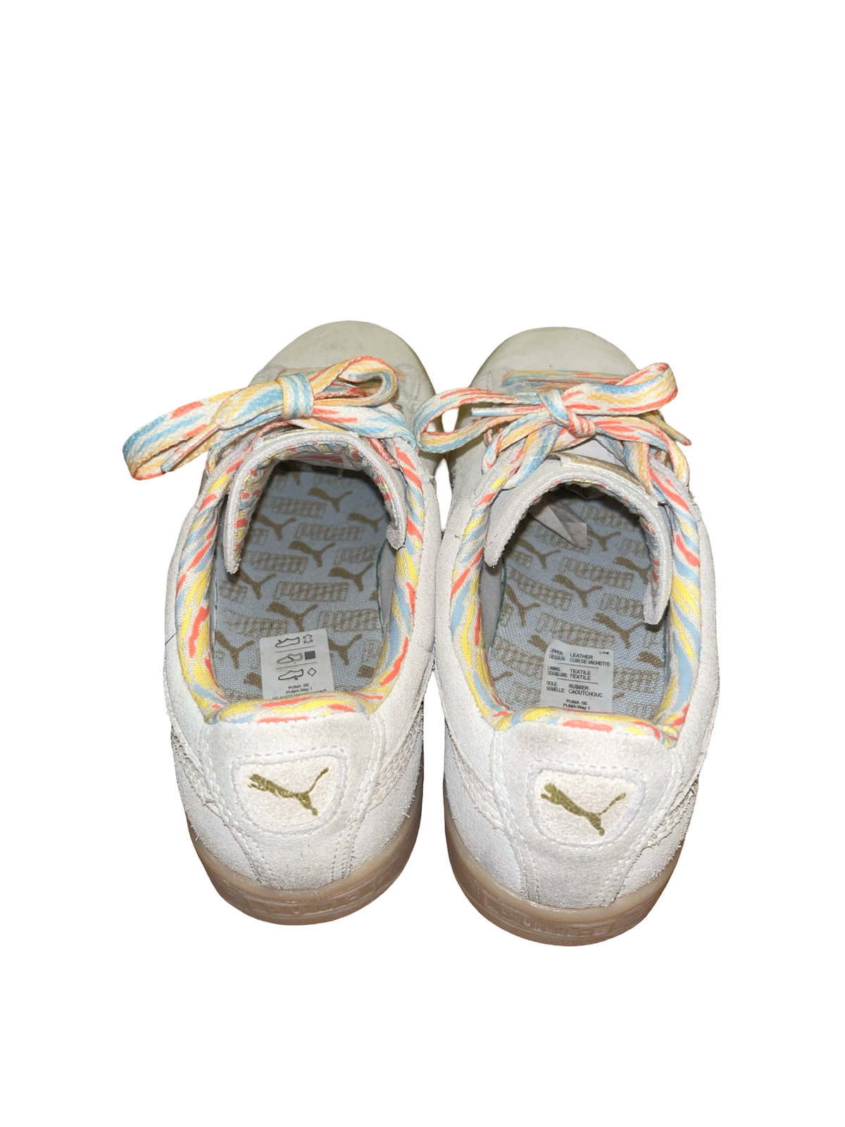 Puma Suede Cream y2k Trainers UK 6