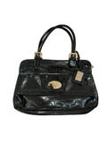 NEXT Black Patent Croc Handbag Y2K 00s