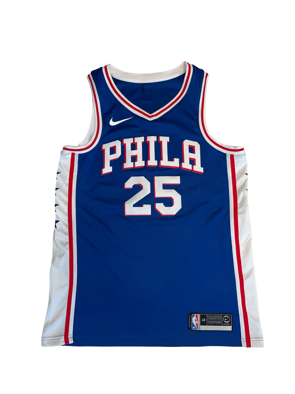 Nike NBA Philadelphia 76ers Ben Simmons #25 Swingman Jersey |Size / L