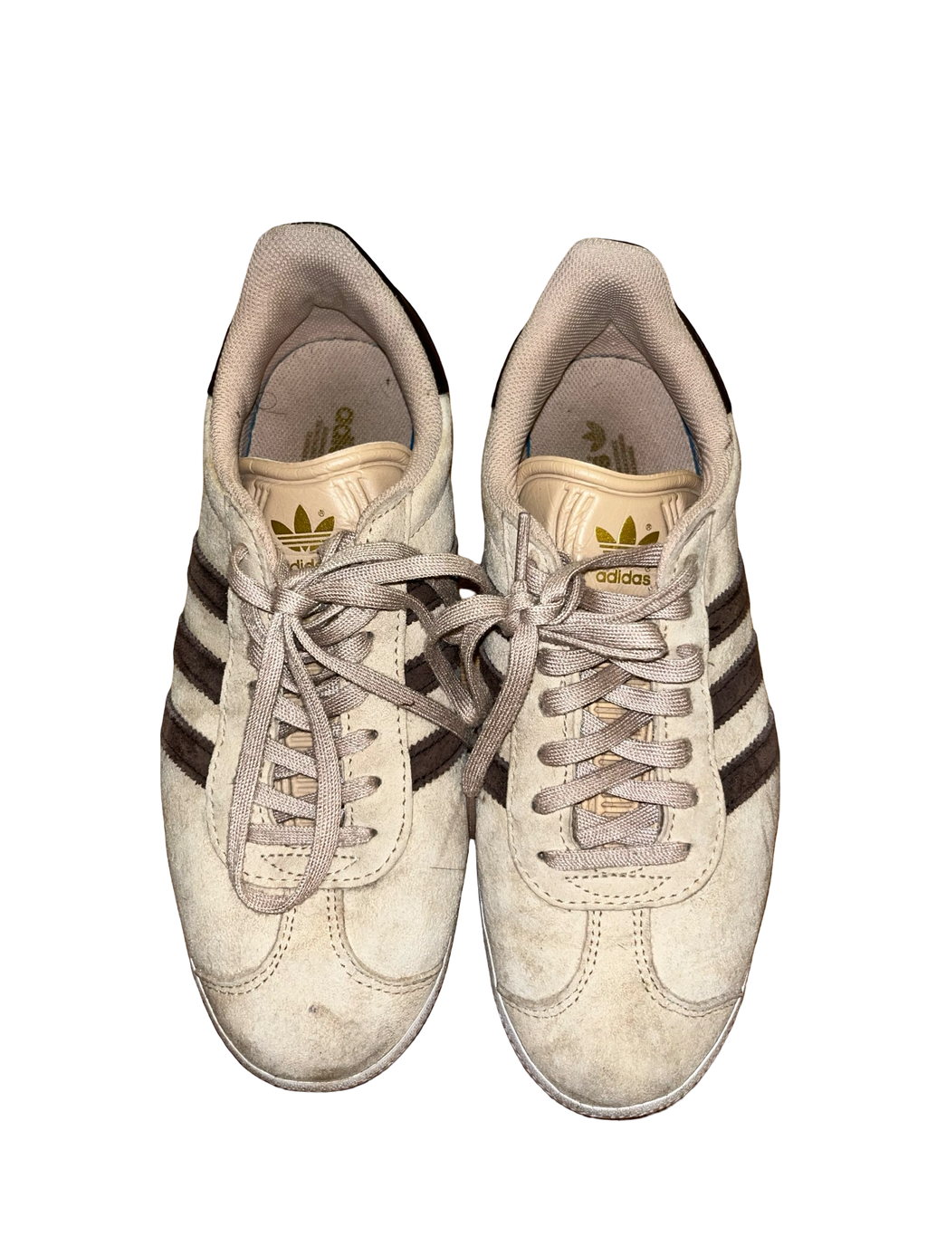 Adidas Gazelle Beige Brown Suede Trainers UK 6