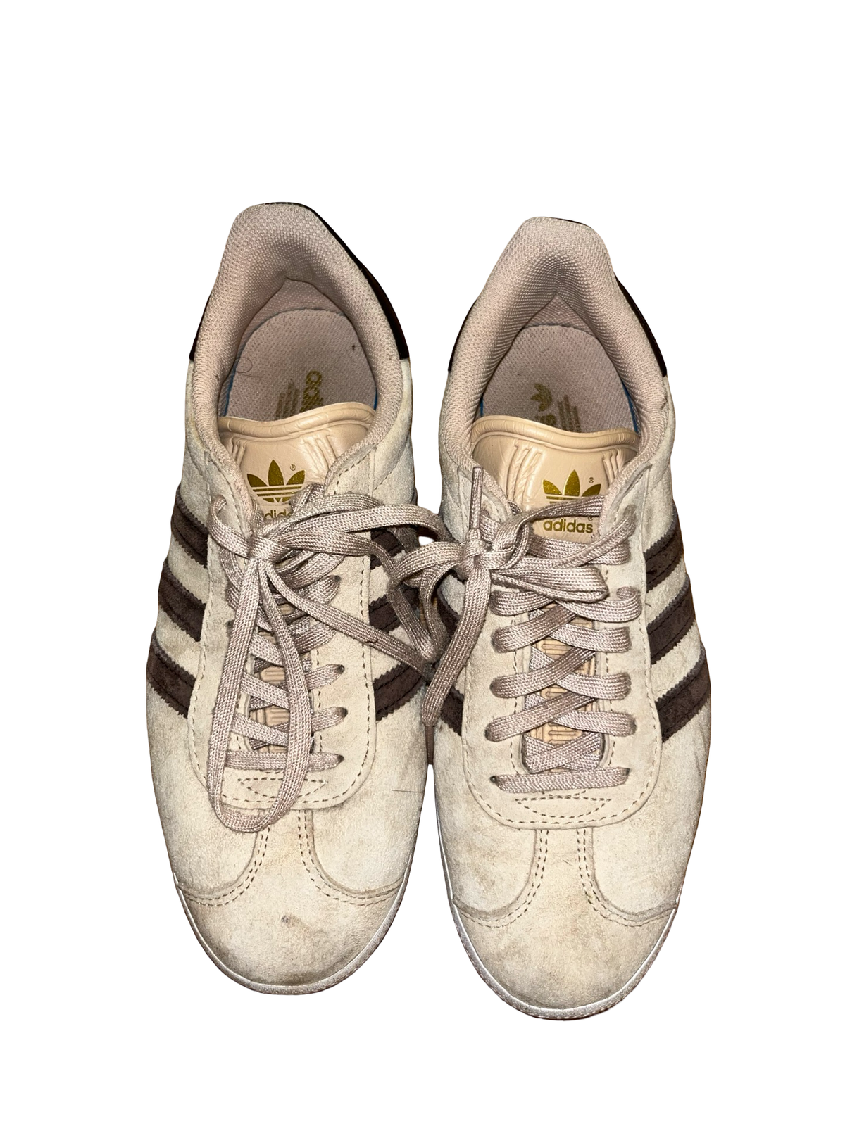 Adidas Gazelle Beige Brown Suede Trainers UK 6