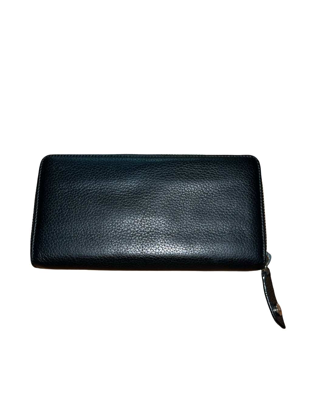 Vivienne Westwood Black Leather Zip Around Long Wallet Purse