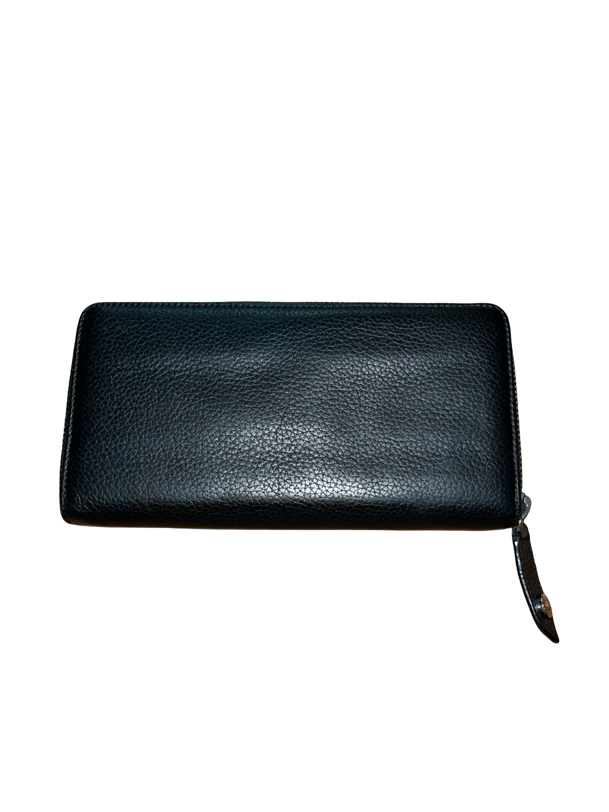 Vivienne Westwood Black Leather Zip Around Long Wallet Purse