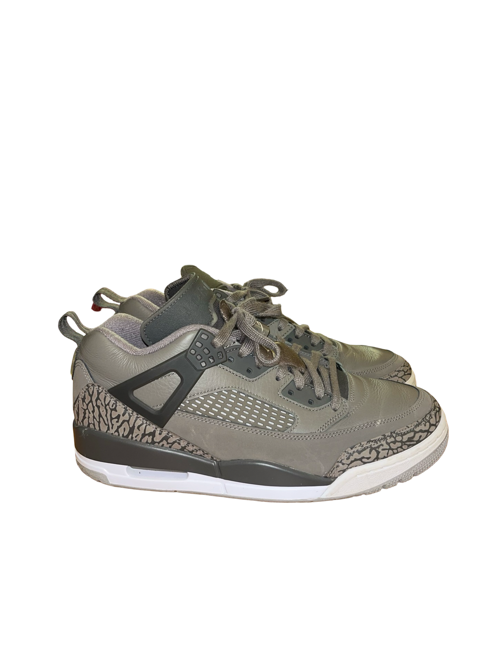 Nike Air Jordan Spizike Low Grey Elephant Print Trainers |UK8