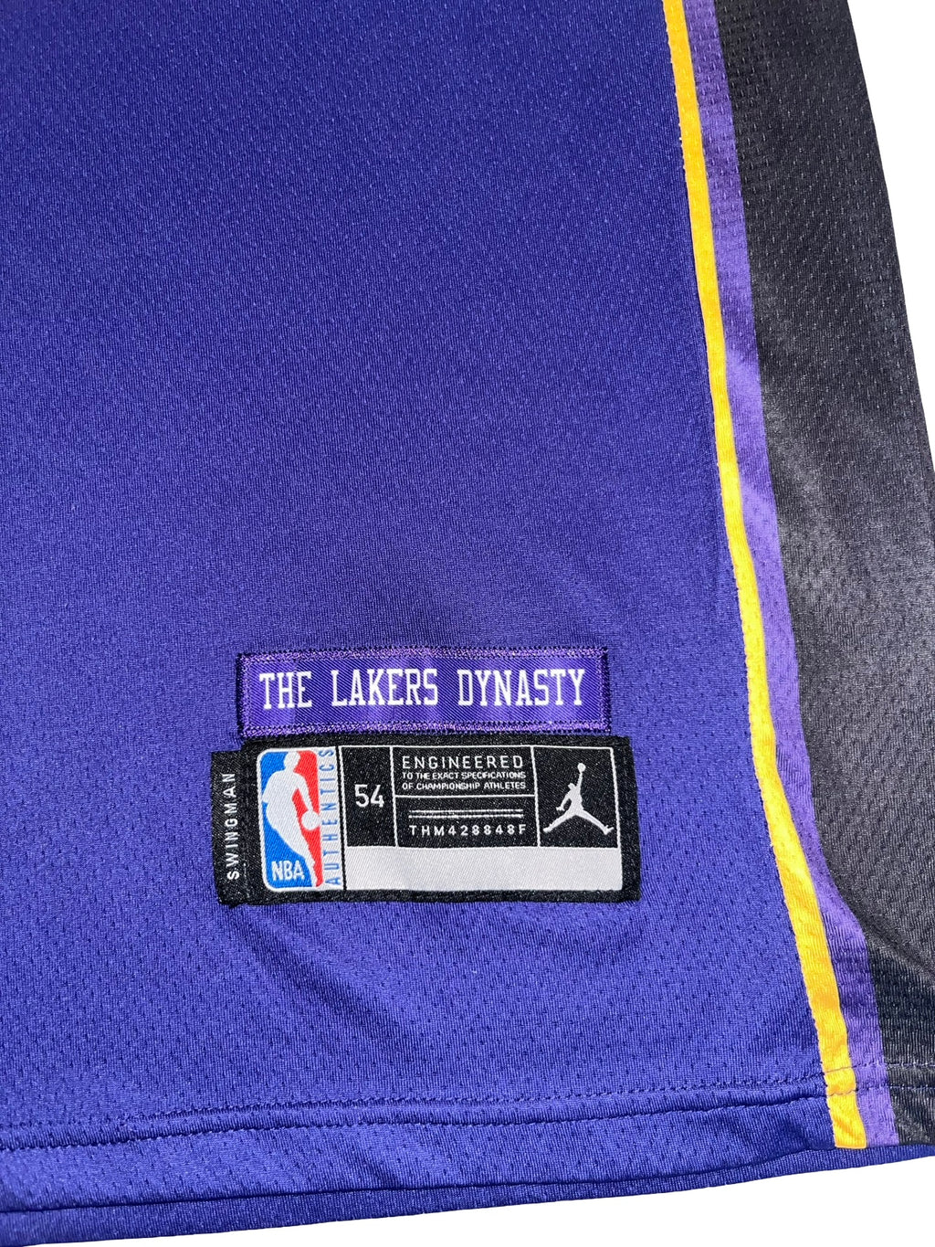 Jordan NBA LA Lakers LeBron James #23 Swingman Jersey Purple| Size XL