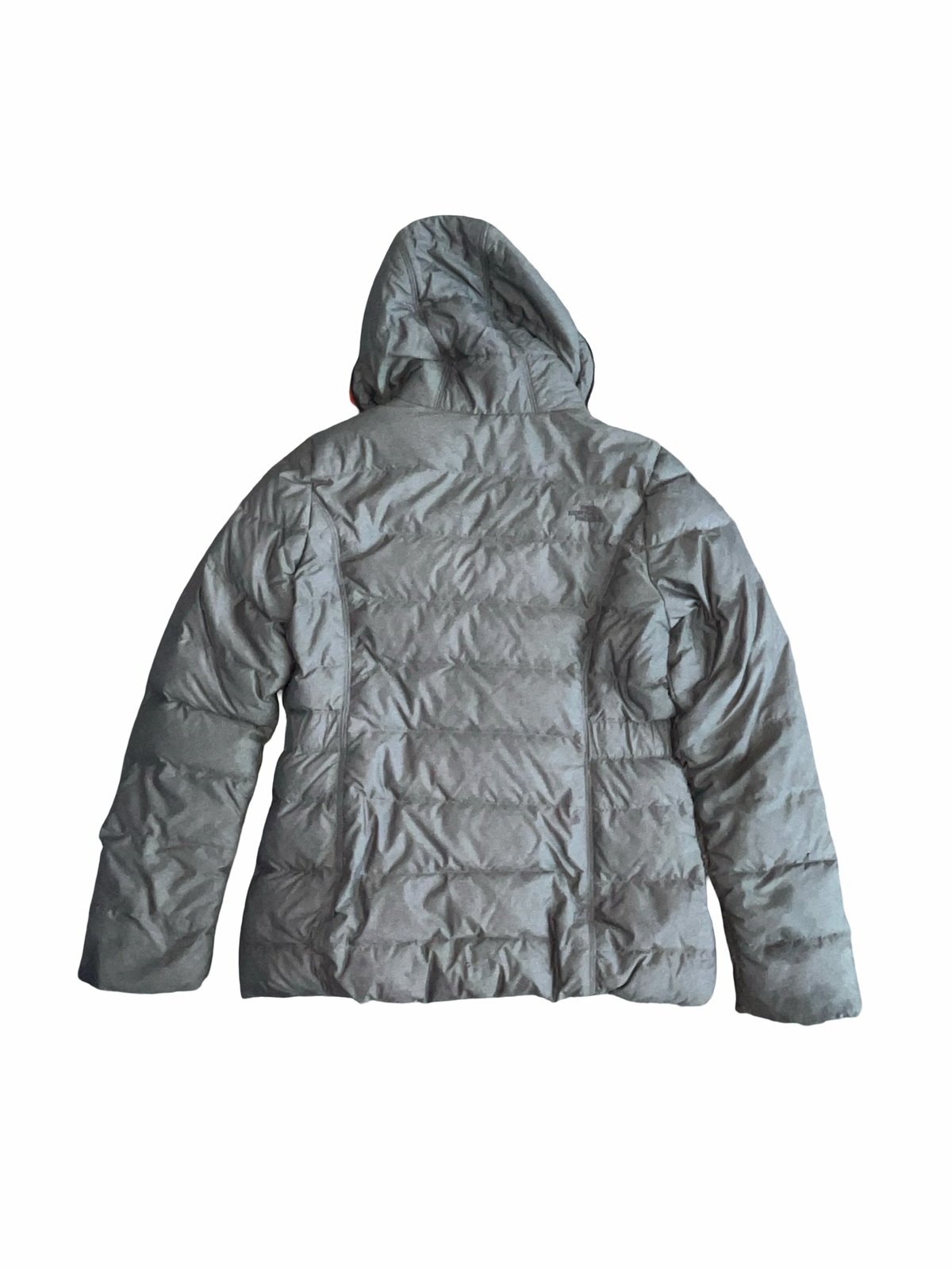 The North Face Women’s Grey Puffer Jacket Pink Hood Size M