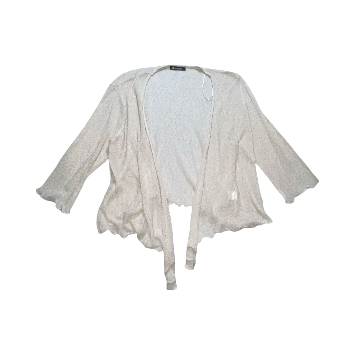 Bonmarché beige soft bolero ukL