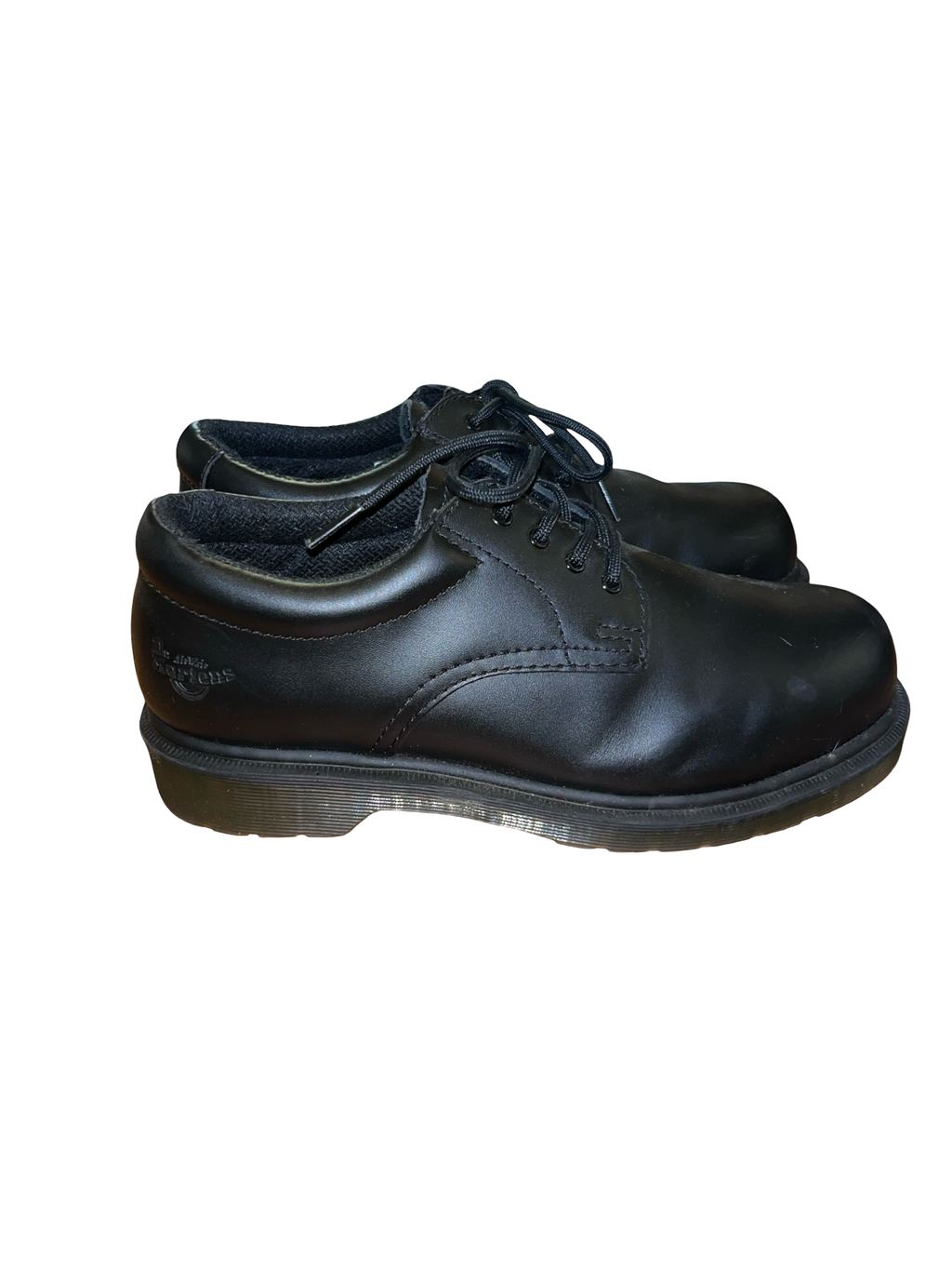 Dr. Martens Industrial Black Leather 3 Eye Shoes UK 6