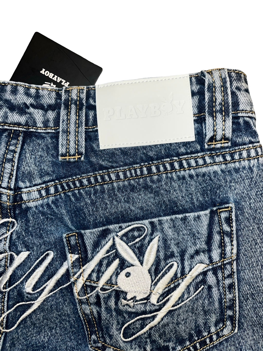 Playboy low-rise flare denim jeans Y2K | Uk8