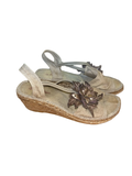 Vintage Toni Pons Floral Espadrille Wedge Sandals uk5 Y2K