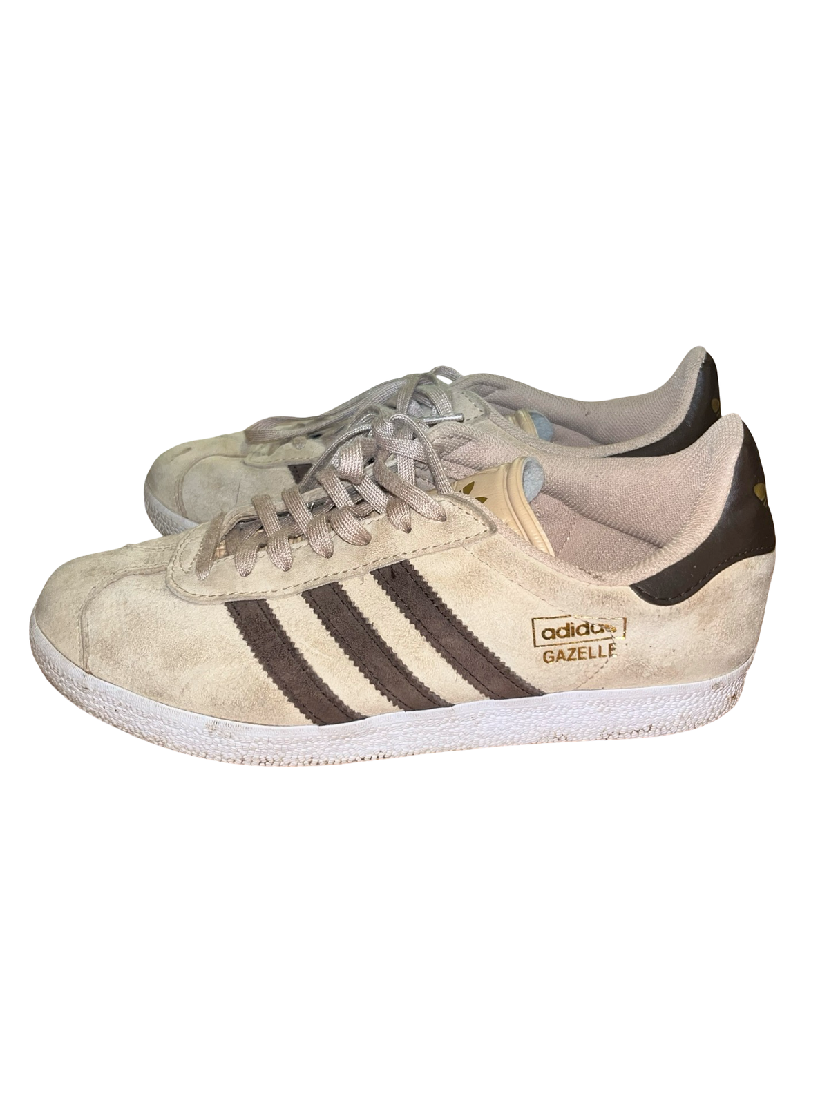 Adidas Gazelle Beige Brown Suede Trainers UK 6