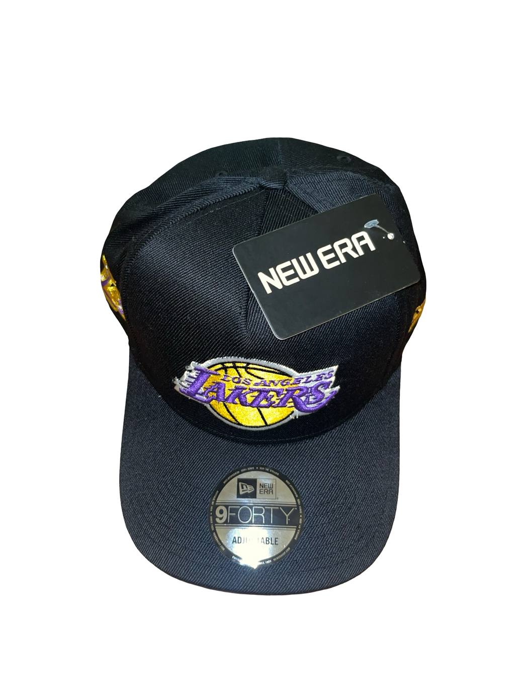 New Era LA Lakers 9FORTY A-Frame Black Adjustable Cap