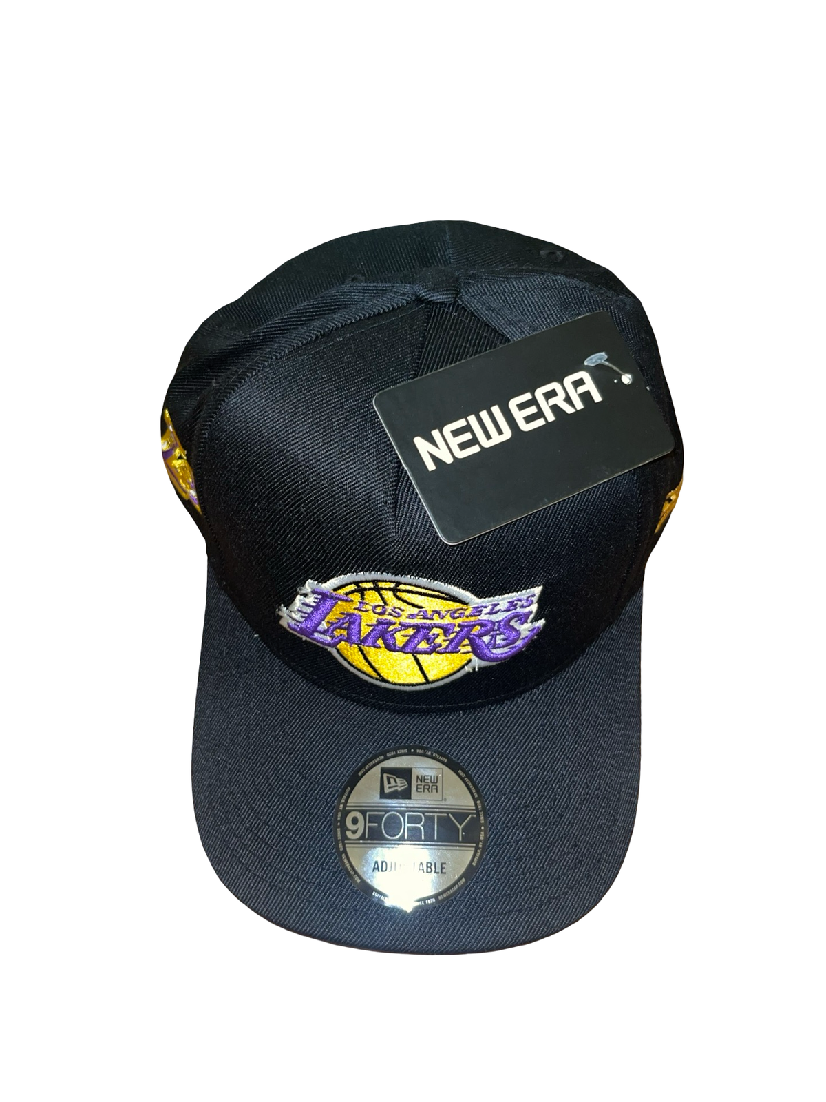 New Era LA Lakers 9FORTY A-Frame Black Adjustable Cap