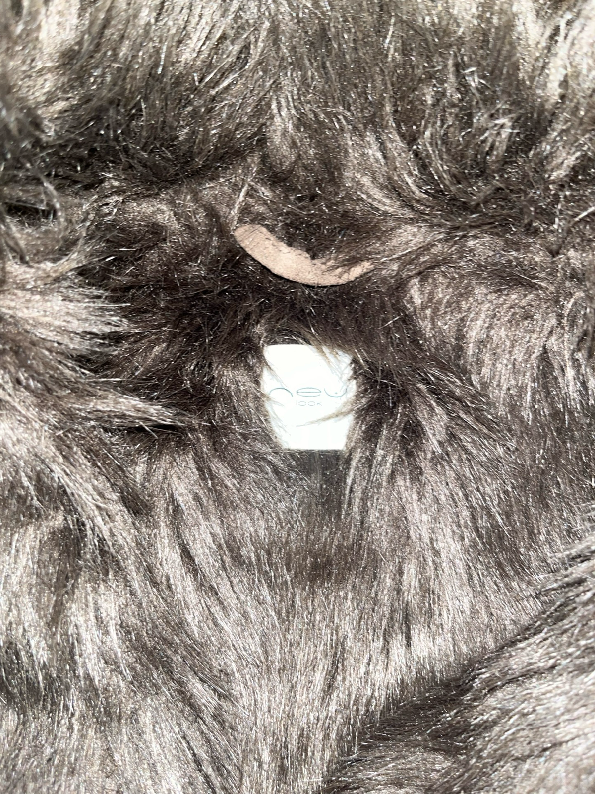 Vintage Y2K New Look Brown Faux Fur Shearling Belted Gilet