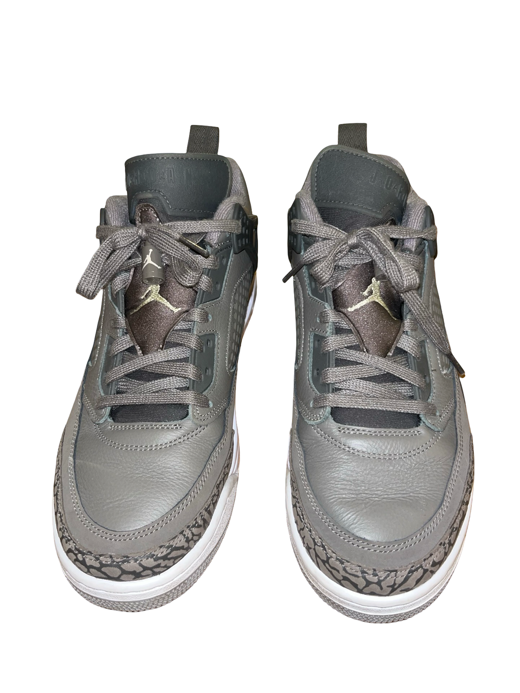 Nike Air Jordan Spizike Low Grey Elephant Print Trainers |UK8