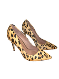 Next Signature Leopard Print Pony Hair Court Heels UK 8