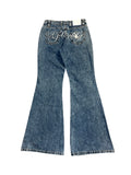 Playboy low-rise flare denim jeans Y2K | Uk8