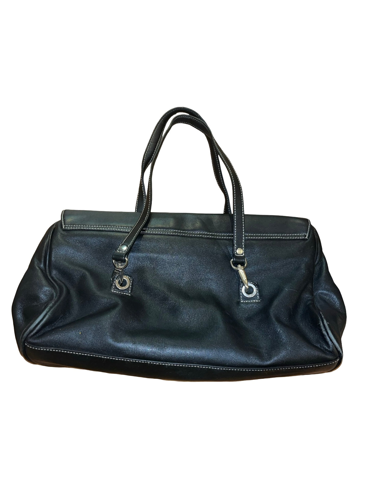 Vintage Lauren Ralph Lauren Black Y2K Large Shoulder Bag