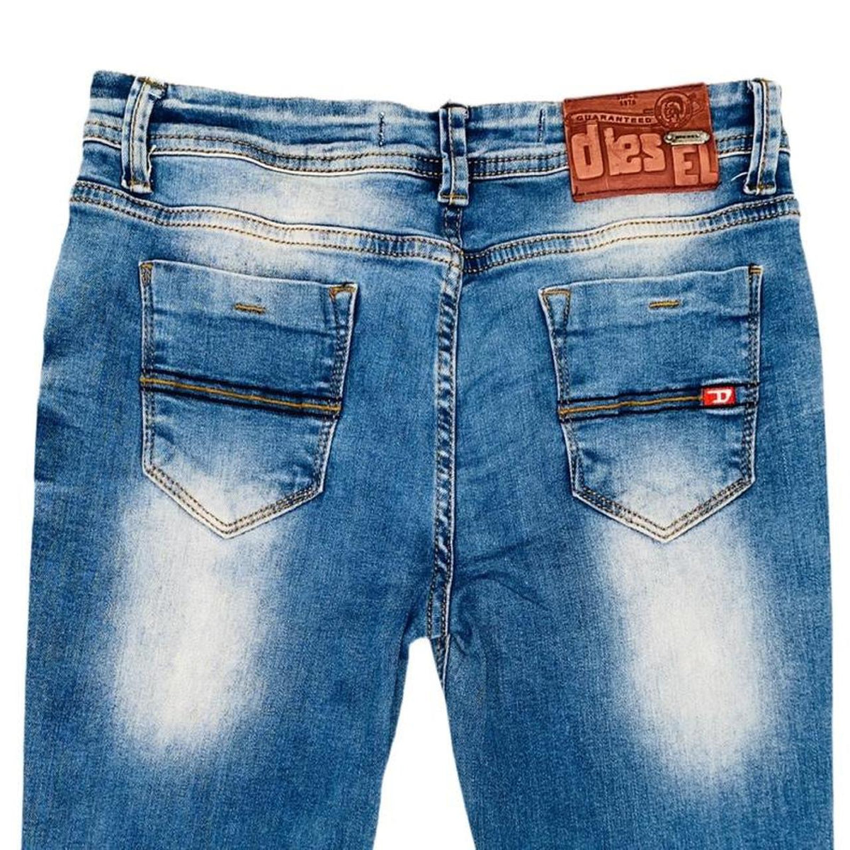Diesel industry denim division
 y2k ripped straight leg jeans ukS