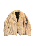 Vintage Real Coney Fur Jacket Coat 70s 80s
