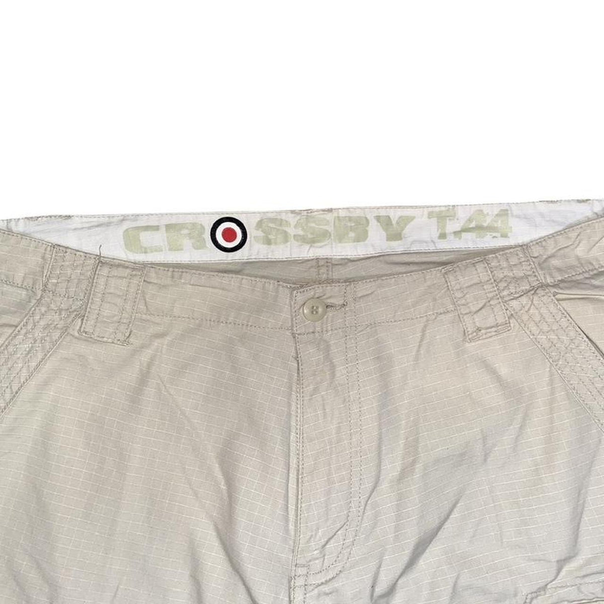 Crosby T.44 Y2K embroidered print cargo pants UkM