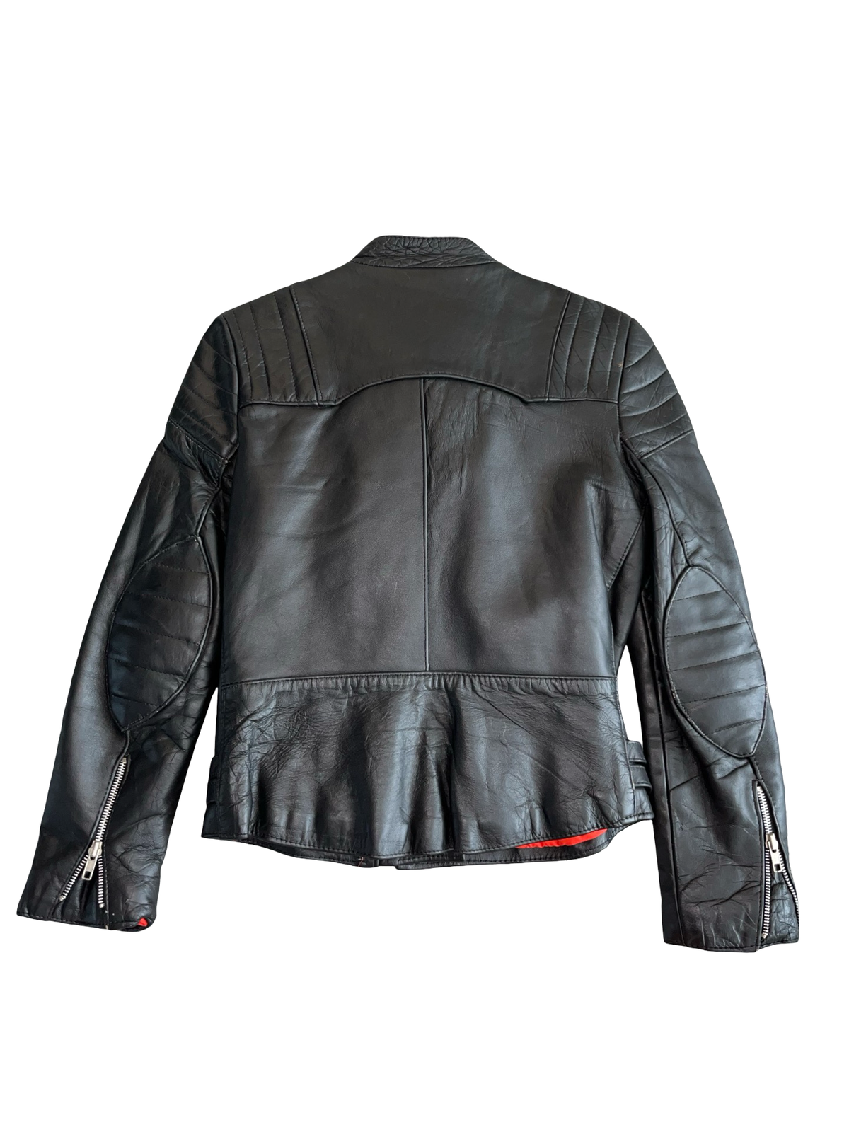 Vintage Black Real Leather Biker Jacket |UkM Made in England