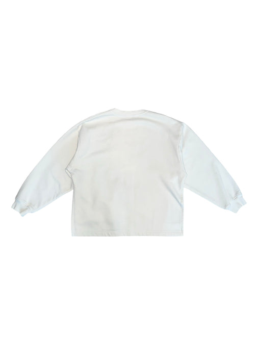 BIBA White Graphic Sweatshirt Black Snake Print Y2K | Uk12