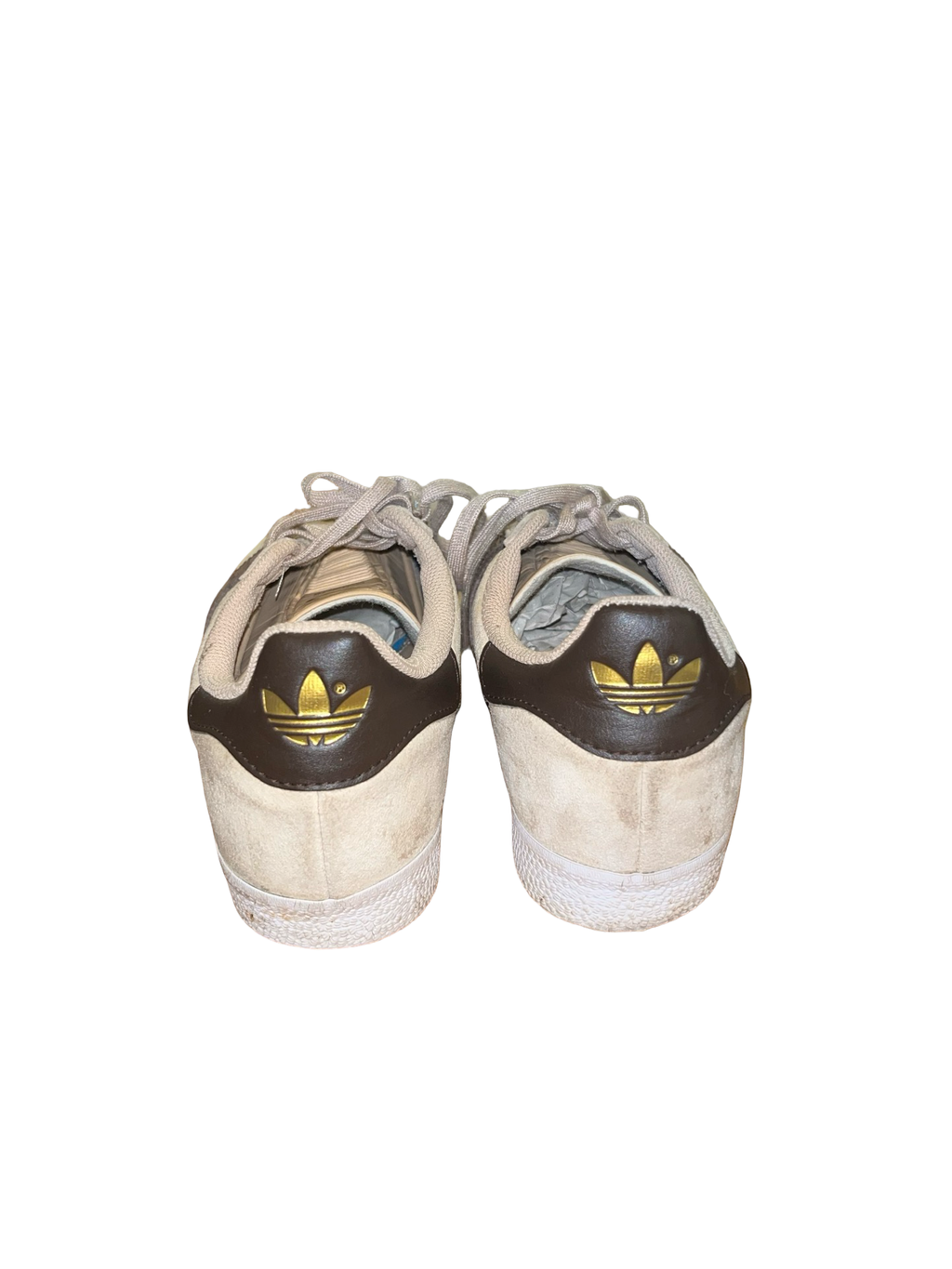 Adidas Gazelle Beige Brown Suede Trainers UK 6