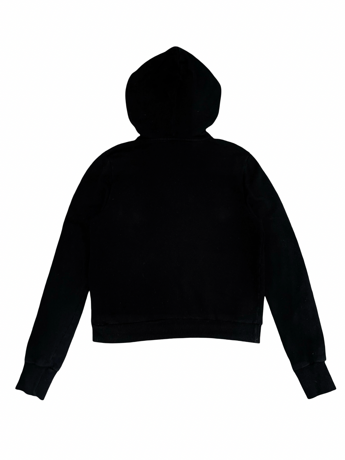True Religion Black Zip Up Hoodie White Logo Y2K | UkS