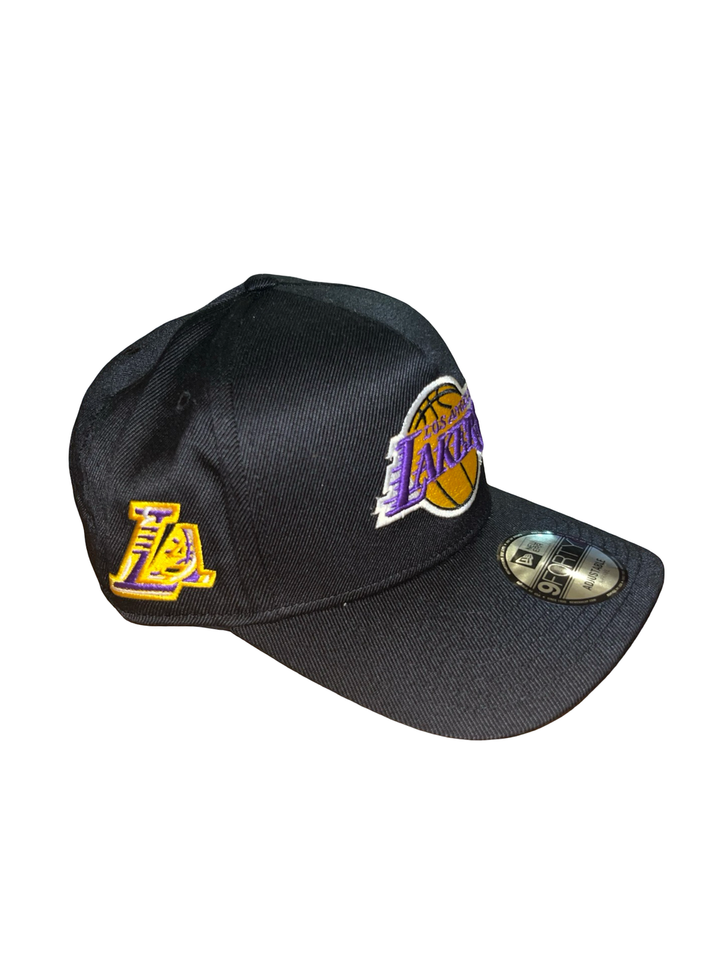 New Era LA Lakers 9FORTY A-Frame Black Adjustable Cap