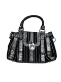 River Island Y2K Black & Silver Leopard Print Handbag