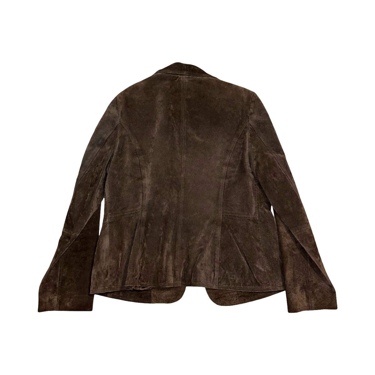 Bay 2000’s Y2K brown suede jacket uk 16