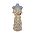 Zara vintage style 80’s floral print midi dress ukM
