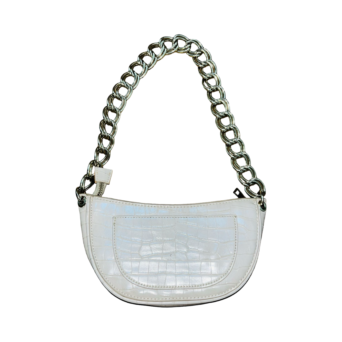 Zara cream and gold handbag