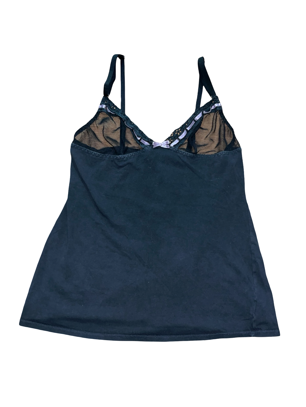 Dolce & Gabbana Underwear Black Lace Cami Top Y2K |ukS