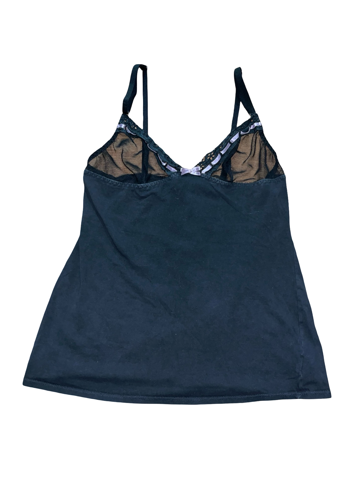 Dolce & Gabbana Underwear Black Lace Cami Top Y2K |ukS