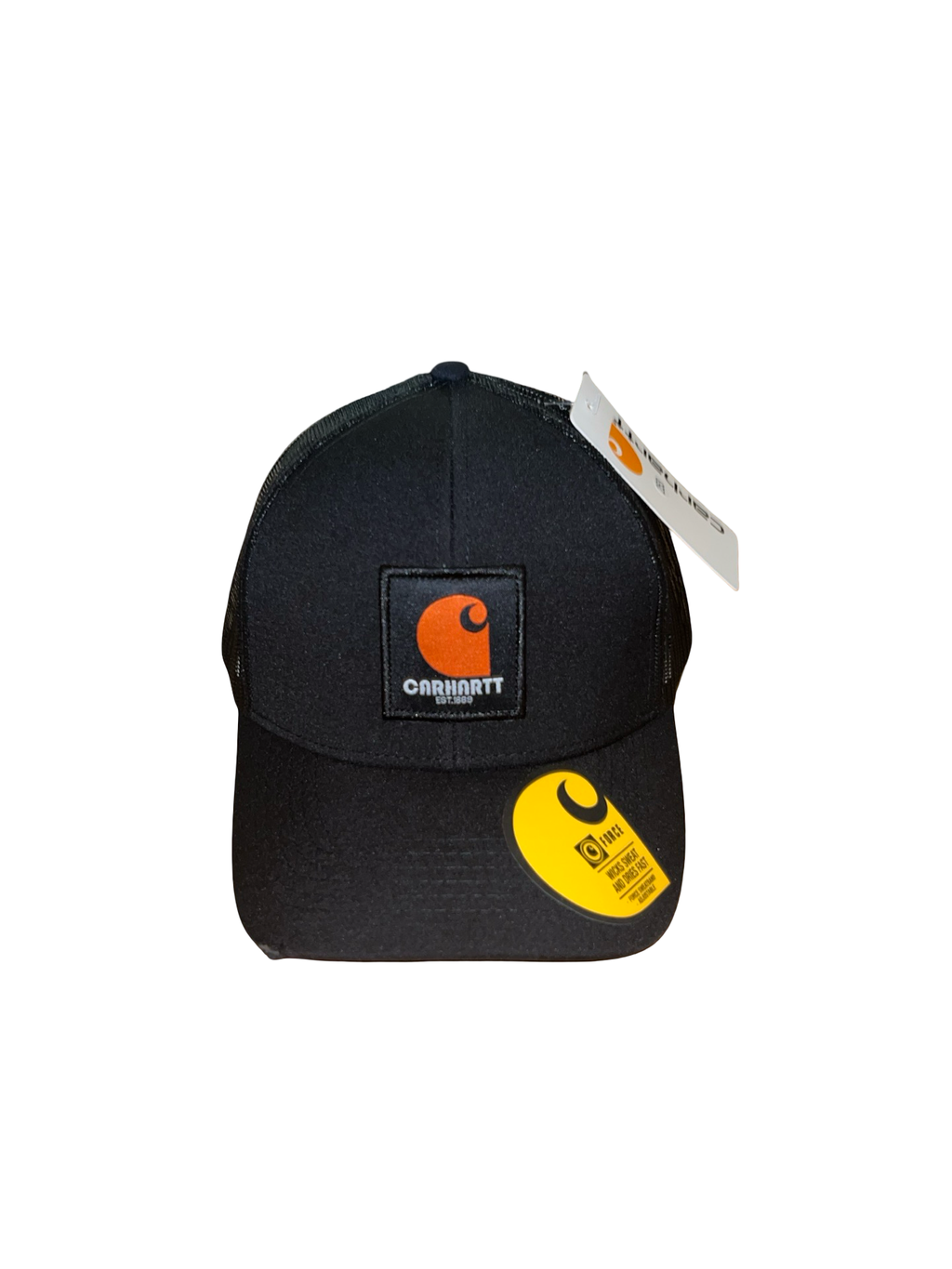 Carhartt Force Black Mesh & Orange Trucker Cap