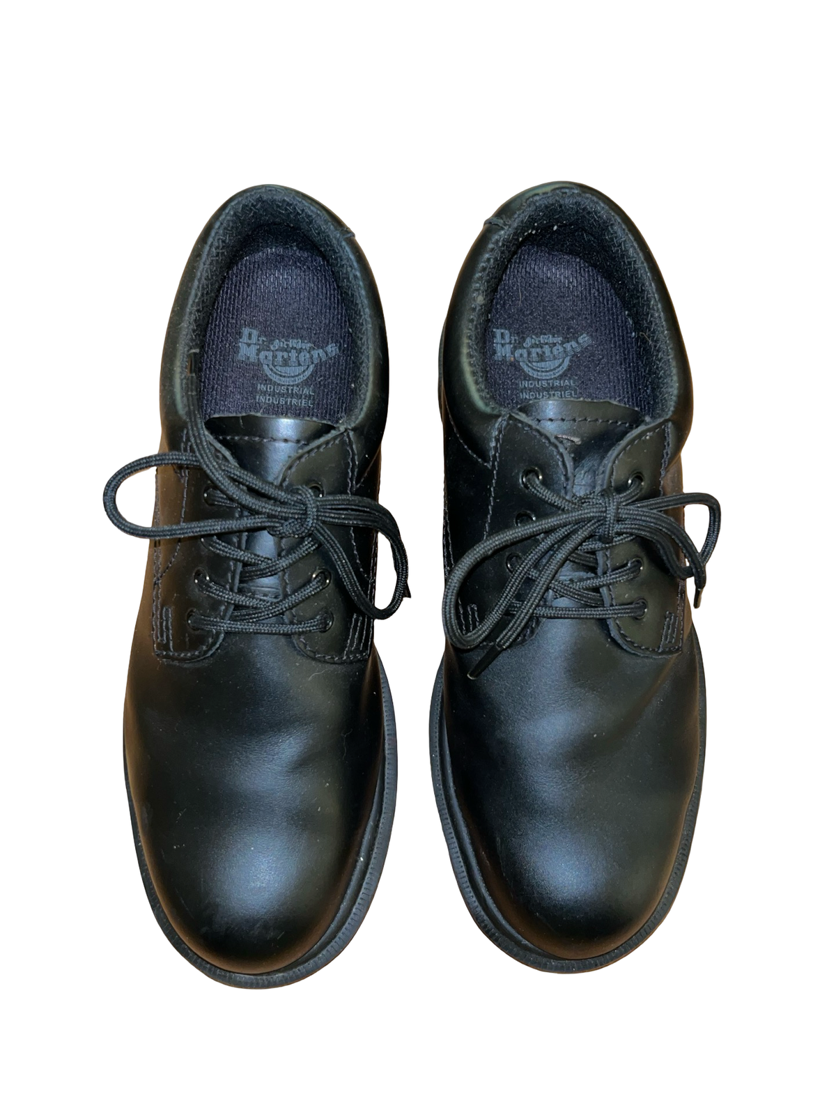 Dr. Martens Industrial Black Leather 3 Eye Shoes UK 6