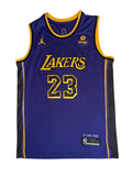 Jordan NBA LA Lakers LeBron James #23 Swingman Jersey Purple| Size XL