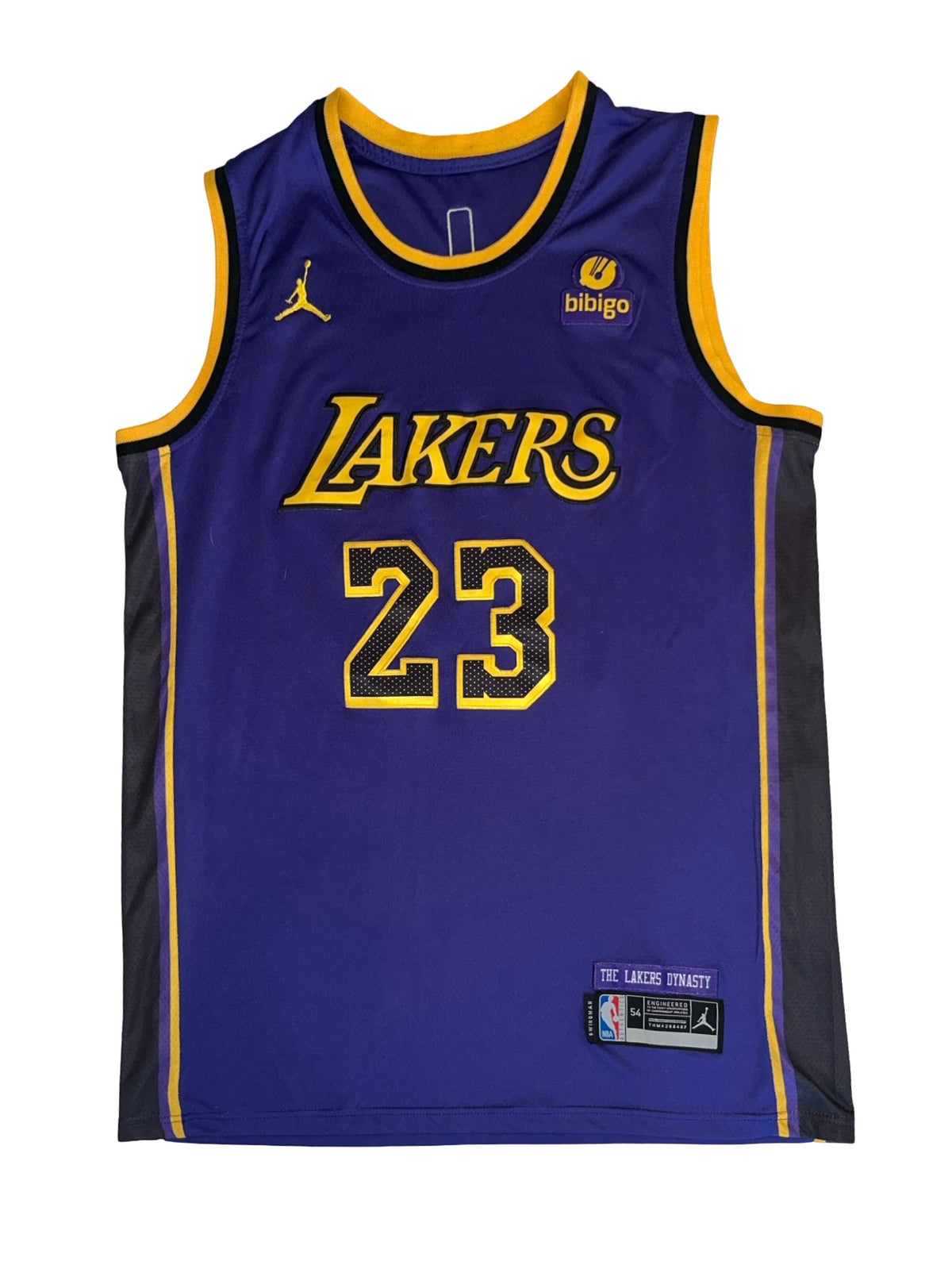 Jordan NBA LA Lakers LeBron James #23 Swingman Jersey Purple| Size XL