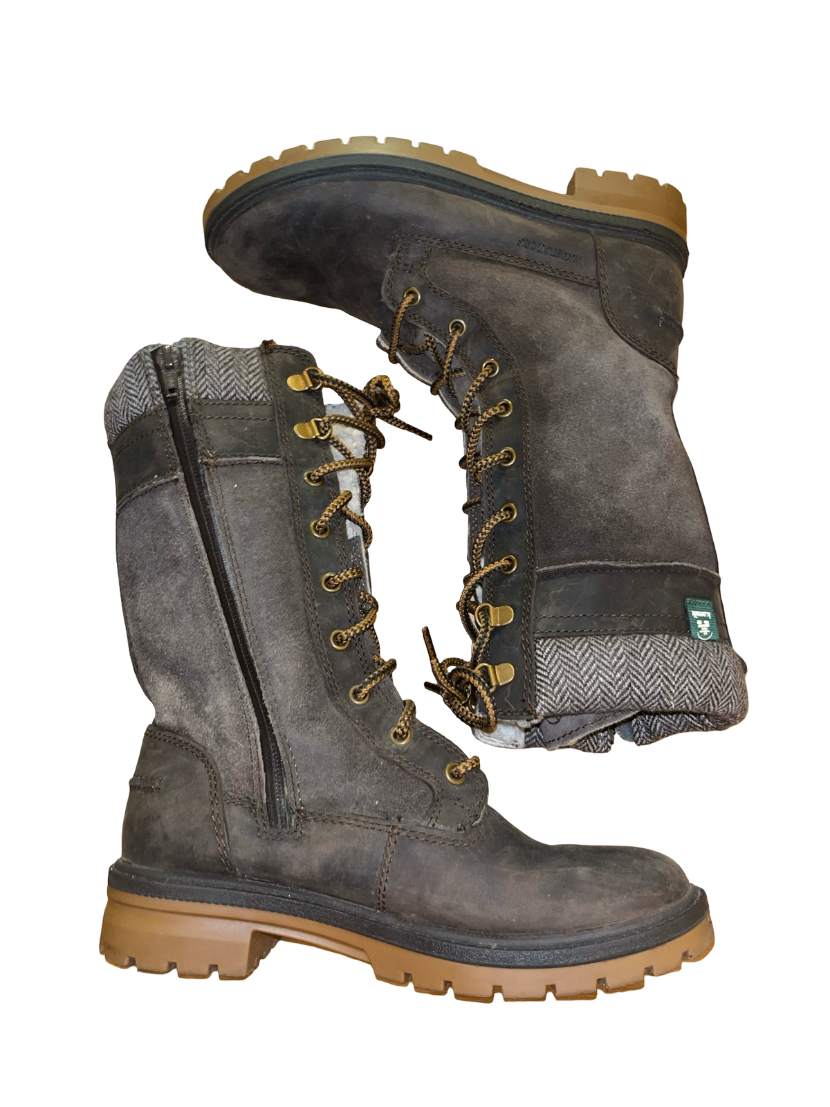 Kamik Brown Suede Leather Knee High Winter Boots uk4