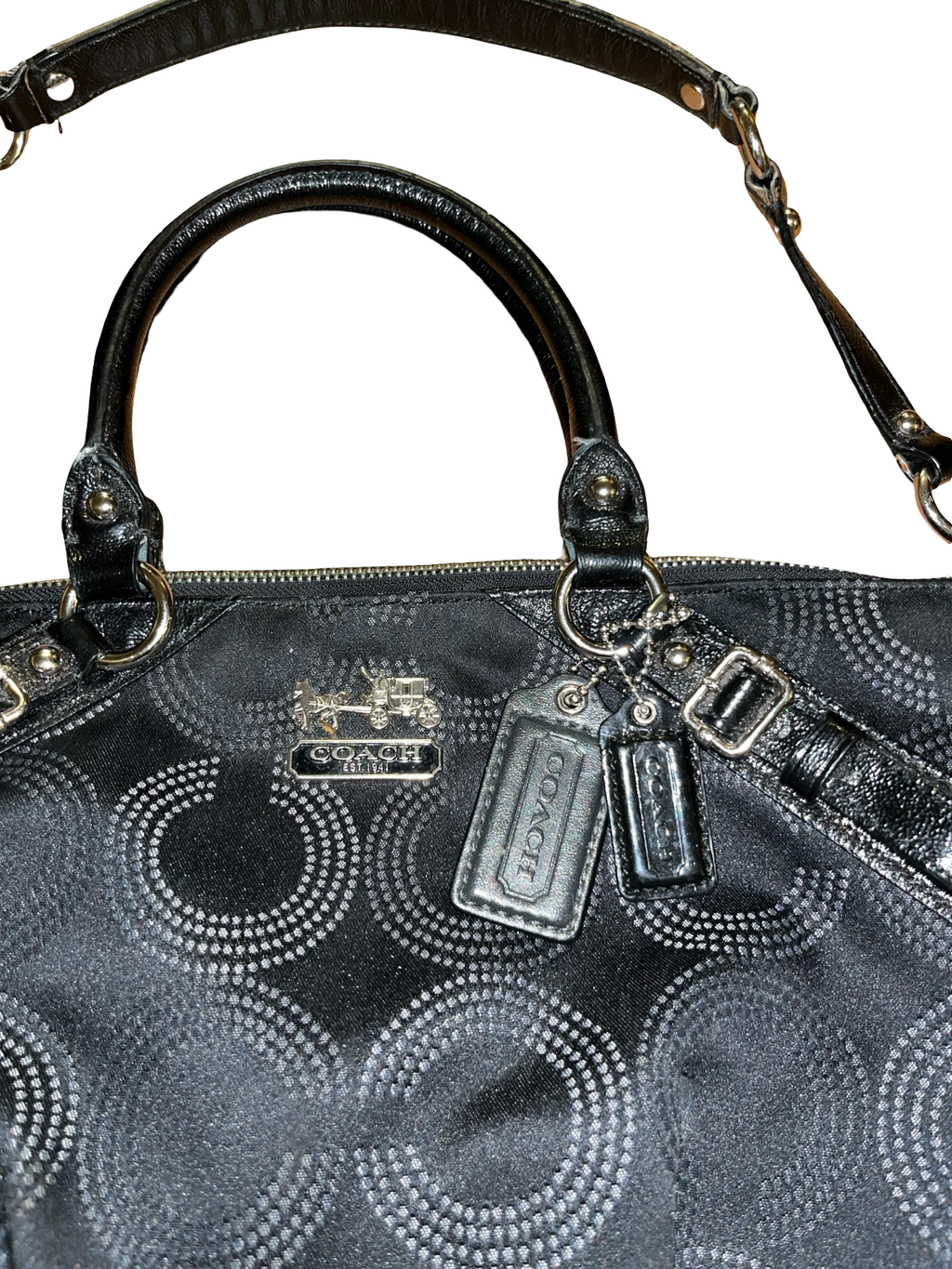 Coach Black Shoulder Bag/Handbag Y2K Style