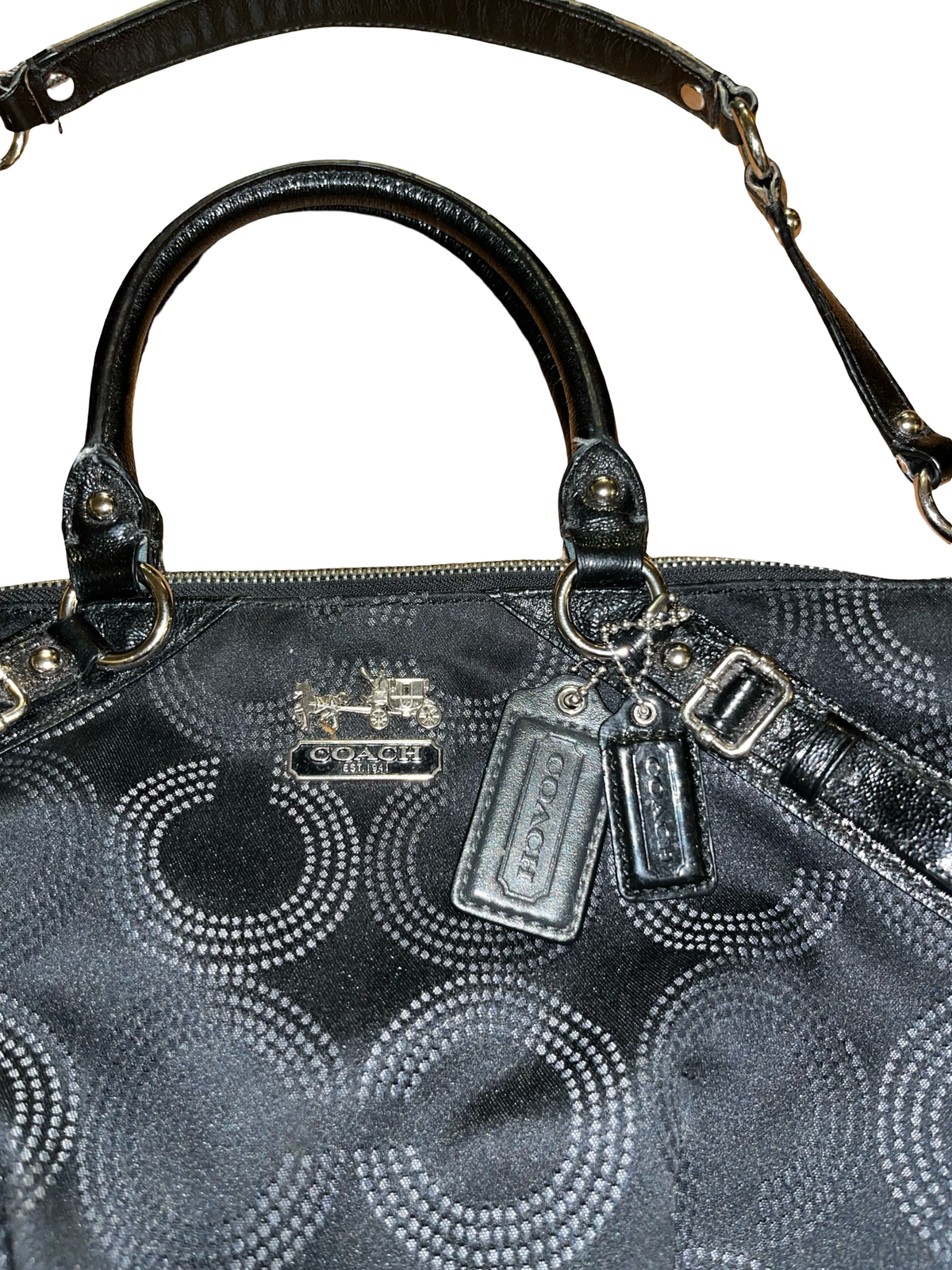 Coach Black Shoulder Bag/Handbag Y2K Style