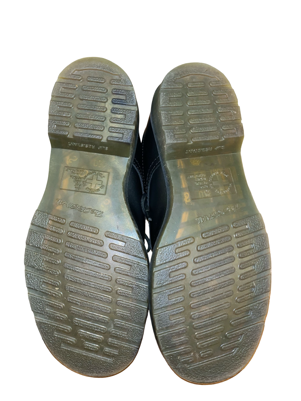 Dr. Martens Industrial Black Leather 3 Eye Shoes UK 6