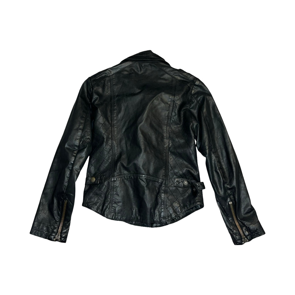 Super dry Motor sport vintage genuine leather jacket uk S